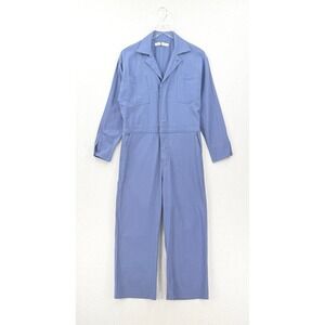 CHRISTY DAWN Long Sleeve Utility Jumpsuit Coveralls Women Small Blue Sustainable